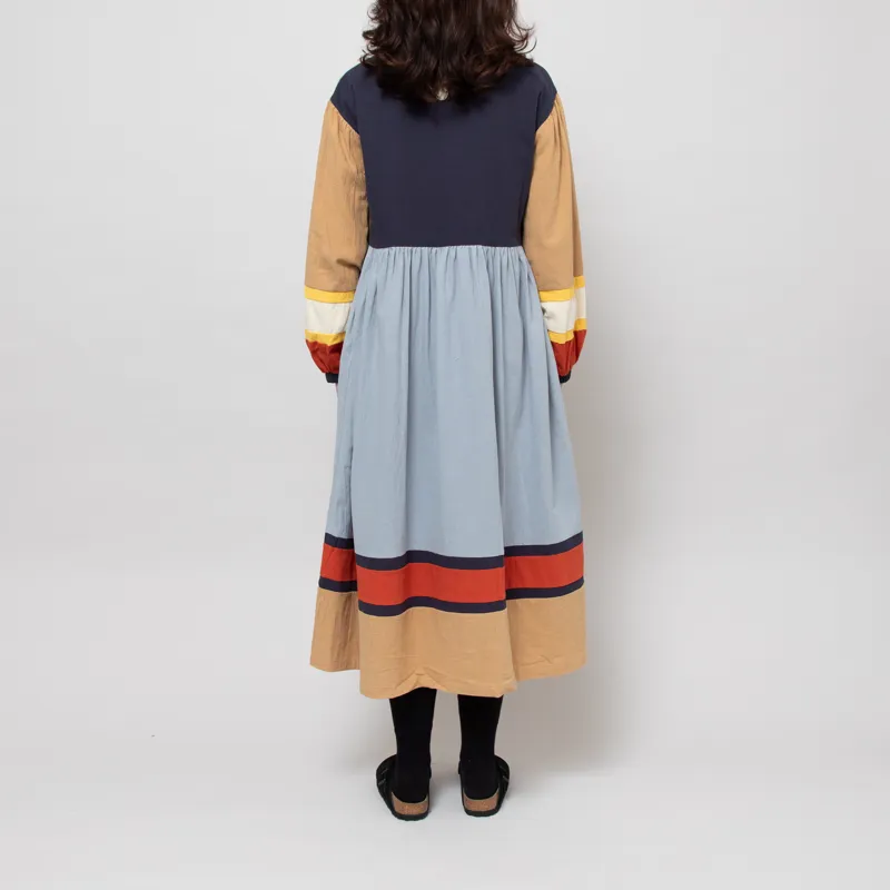 L.F. Markey Womens Sloane Dress Quilt Colourblock-2