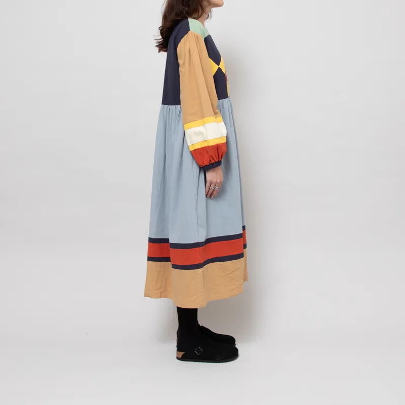 L.F. Markey Womens Sloane Dress Quilt Colourblock-3