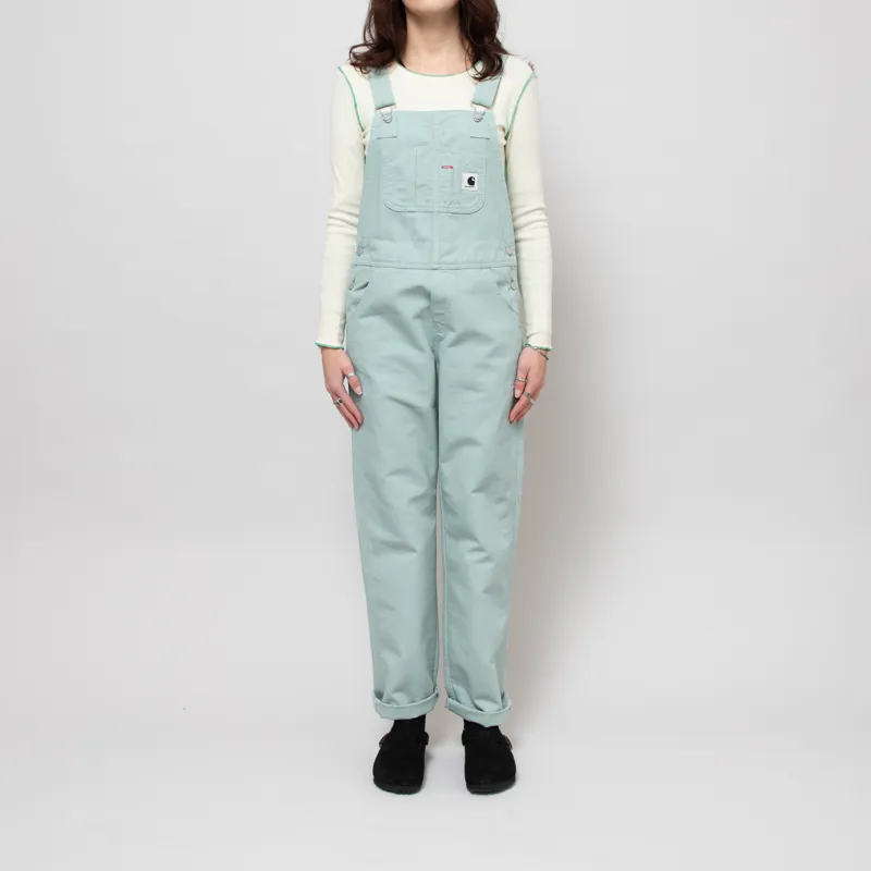 Carhartt WIP Womens Bib Overall Straight Frosted Green