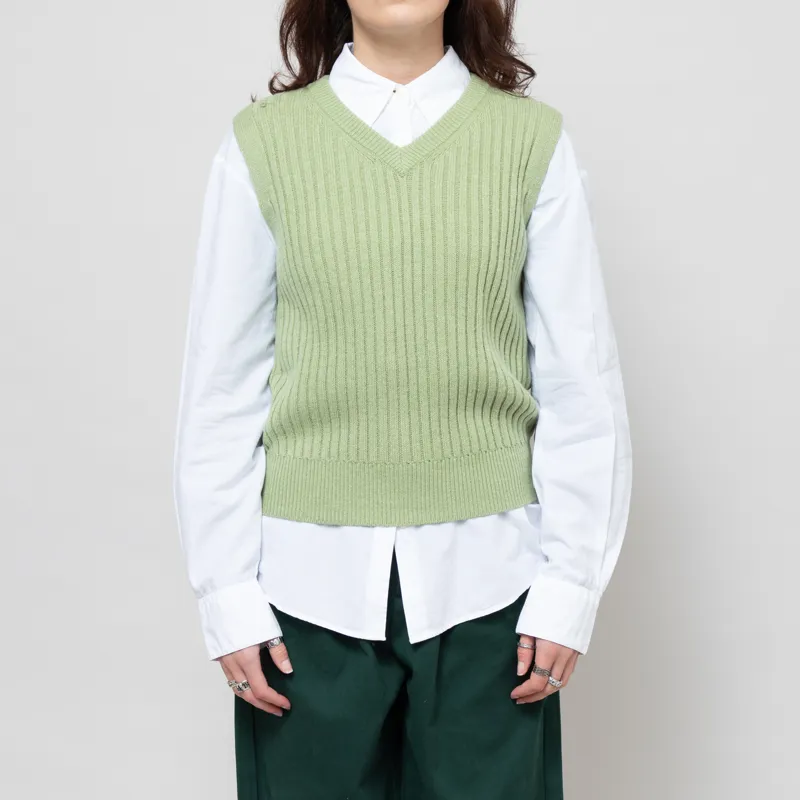 Rhythm Womens Shell Beach Sweater Vest Sage