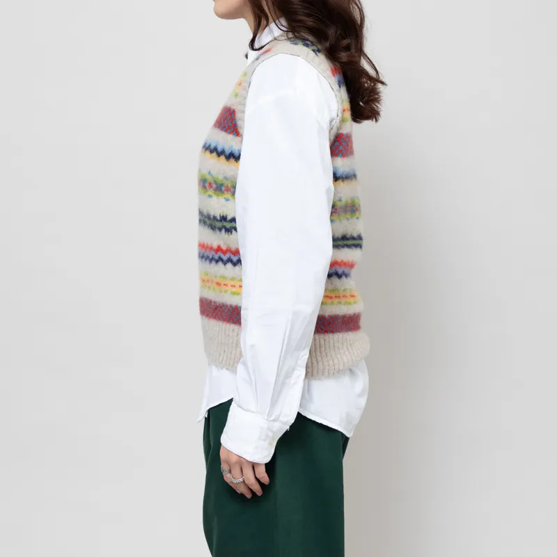 Howlin' Womens My Little Woolen Wonder Knitted Vest Cosmic Latte-1