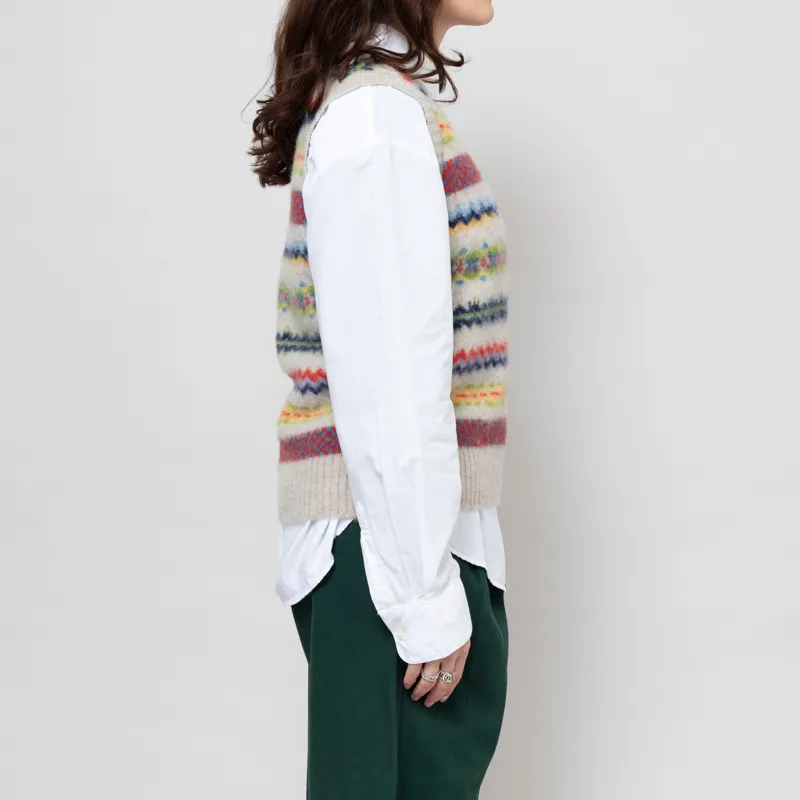 Howlin' Womens My Little Woolen Wonder Knitted Vest Cosmic Latte-3