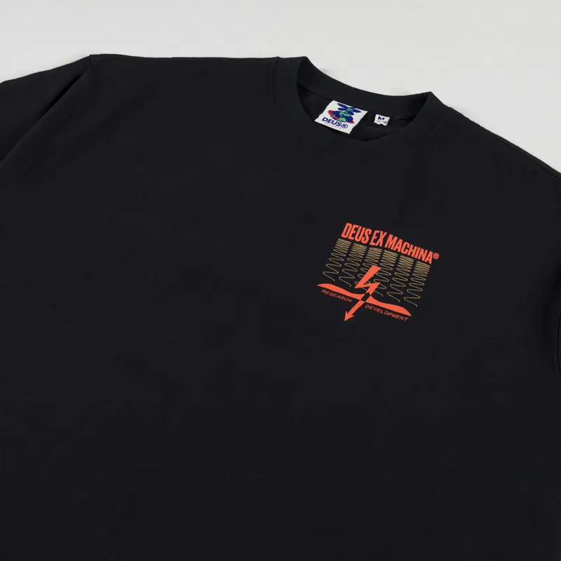 Deus Ex Machina Maquina De Musica T Shirt Black-3