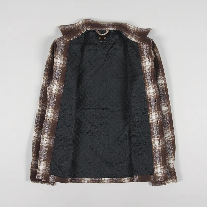 Deus Ex Machina Marcus Check Shirt Brown Plaid-1