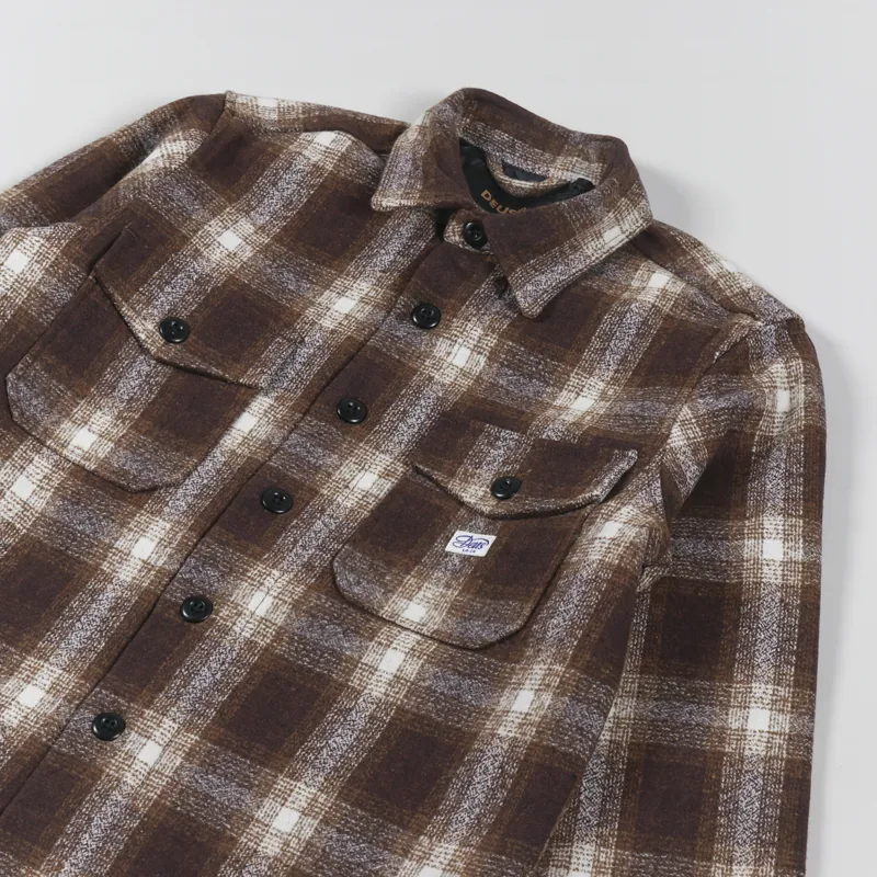 Deus Ex Machina Marcus Check Shirt Brown Plaid-3