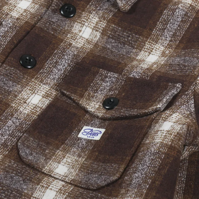 Deus Ex Machina Marcus Check Shirt Brown Plaid-6