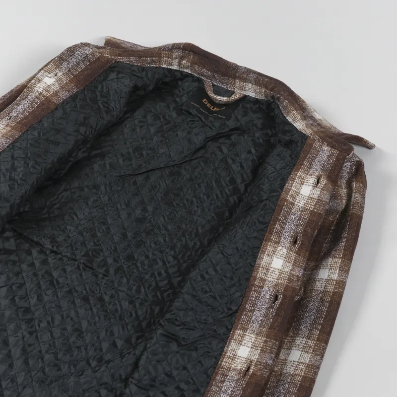 Deus Ex Machina Marcus Check Shirt Brown Plaid-4