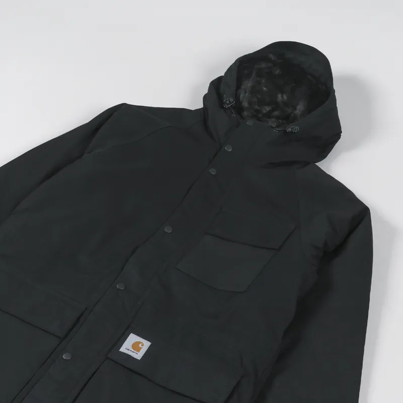 Carhartt WIP Mens Winter Morden Jacket Black Parka