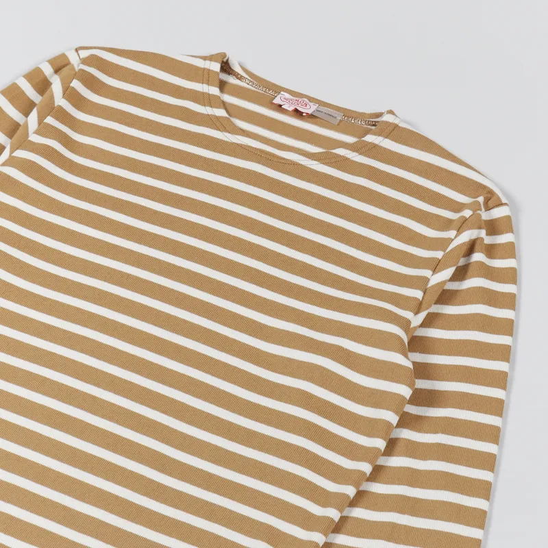 Armor Lux Mariniere ML Heritage T Shirt Cashew Natural-2