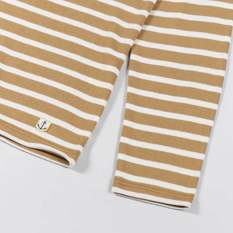 Armor Lux Mariniere ML Heritage T Shirt Cashew Natural-5