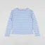 Armor Lux Womens Mariniere ML Heritage T Shirt Light Sky White