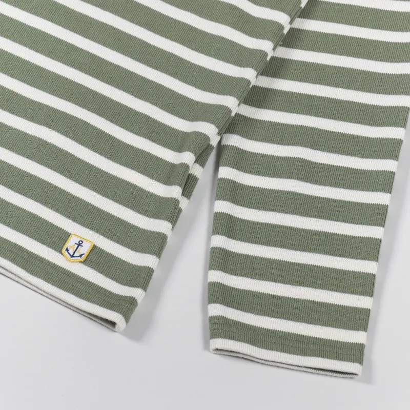 Armor Lux Mariniere ML Heritage T Shirt Military Nature-5