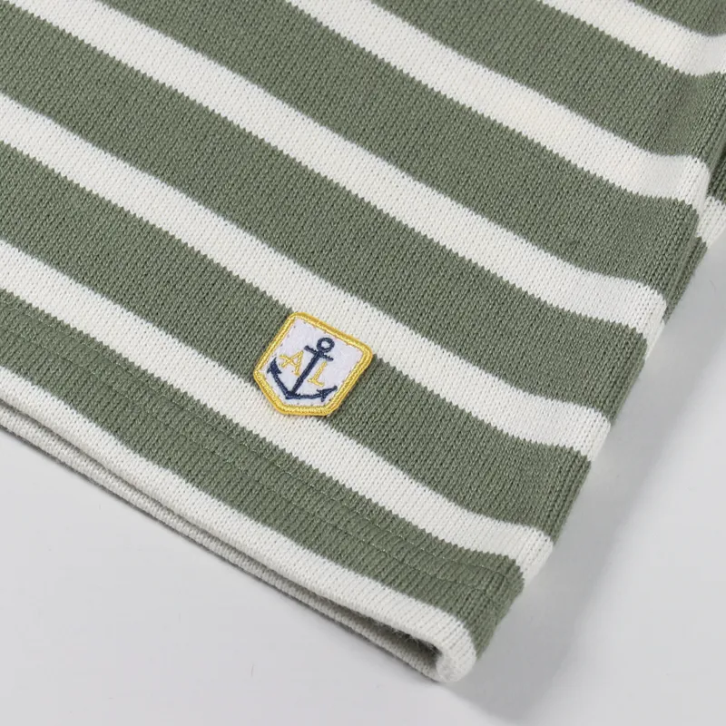 Armor Lux Mariniere ML Heritage T Shirt Military Nature-4