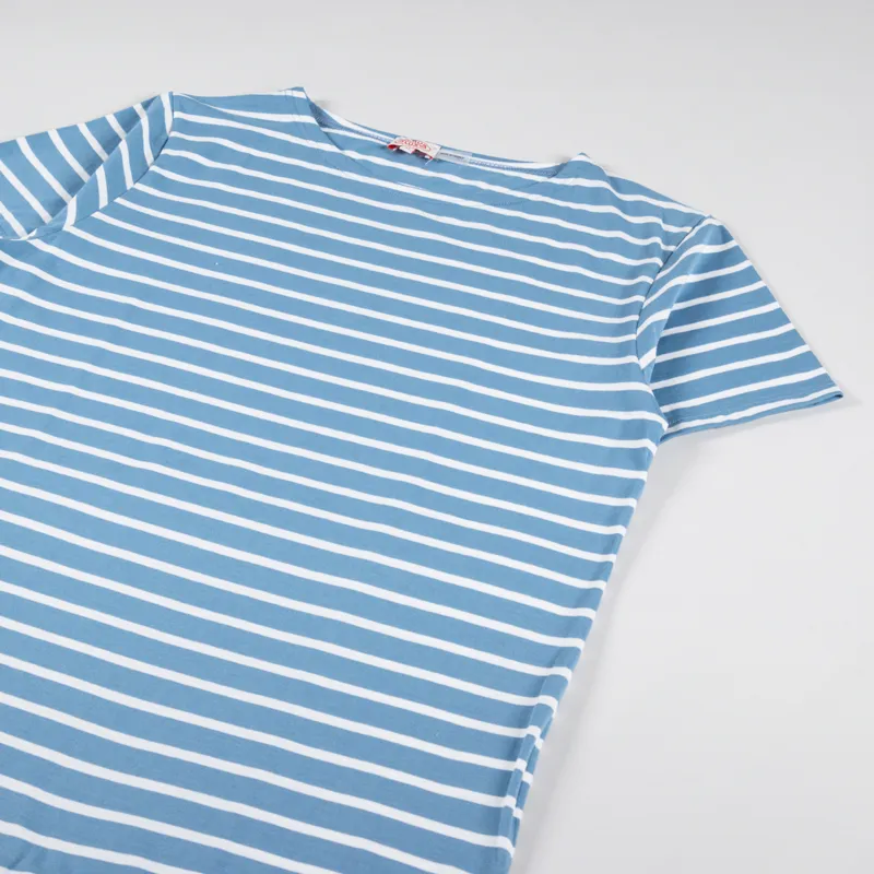 Armor Lux Mariniere Heritage T Shirt Bleu St Lo Blanc-2