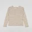 Armor Lux Womens Mariniere ML Heritage T Shirt White Dark Beige
