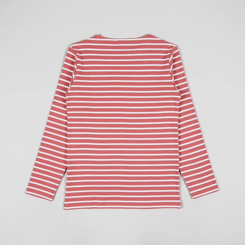 Armor Lux Mariniere Long Sleeve T Shirt Rosewood Blanc-1