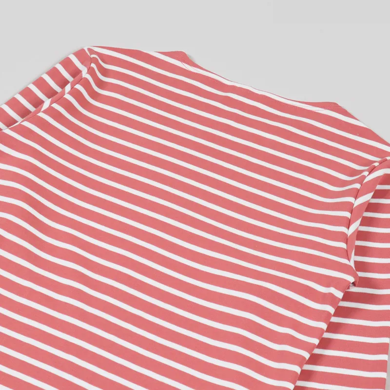 Armor Lux Mariniere Long Sleeve T Shirt Rosewood Blanc-5