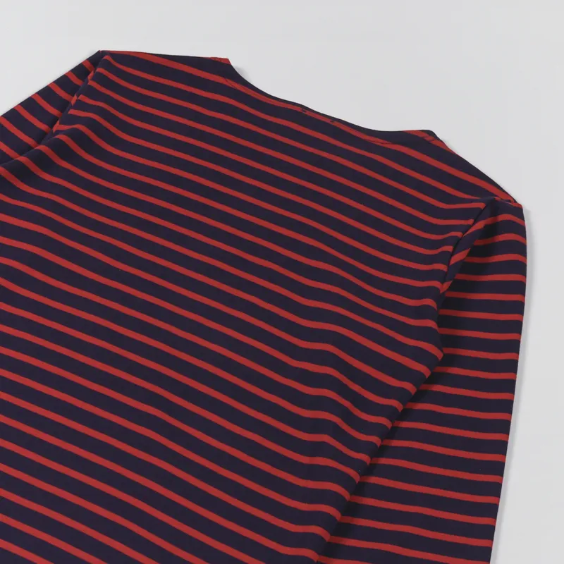 Armor Lux Mariniere ML Heritage T Shirt Navire Rosso-3