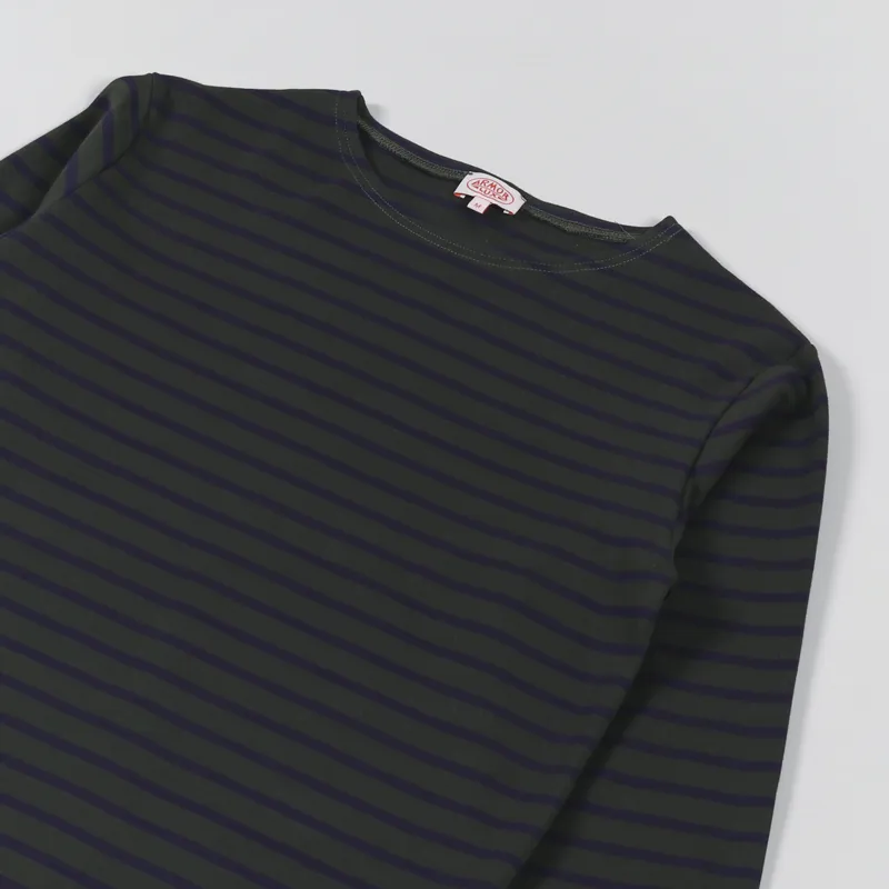 Armor Lux Mariniere Heritage Long Sleeve T Shirt Sherwood Navire-2