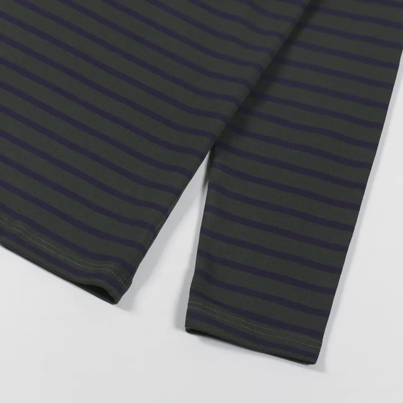 Armor Lux Mariniere Heritage Long Sleeve T Shirt Sherwood Navire-4
