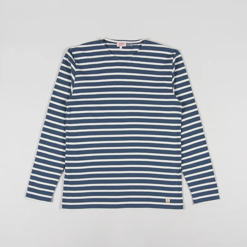 Armor Lux Mariniere ML Heritage T Shirt Libeccio Nature