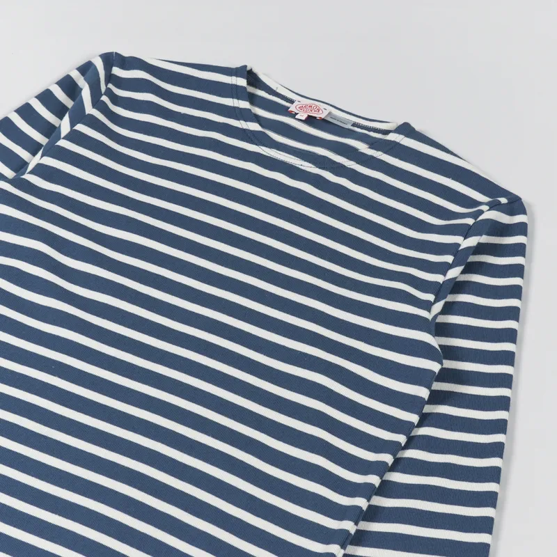 Armor Lux Mariniere ML Heritage T Shirt Libeccio Nature-2