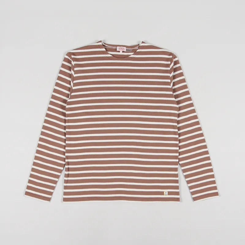 Armor Lux Mariniere ML Heritage T Shirt Praline Nature