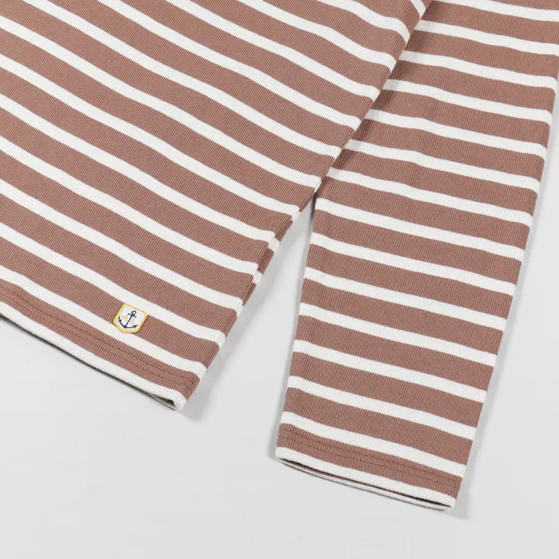 Armor Lux Mariniere ML Heritage T Shirt Praline Nature-5