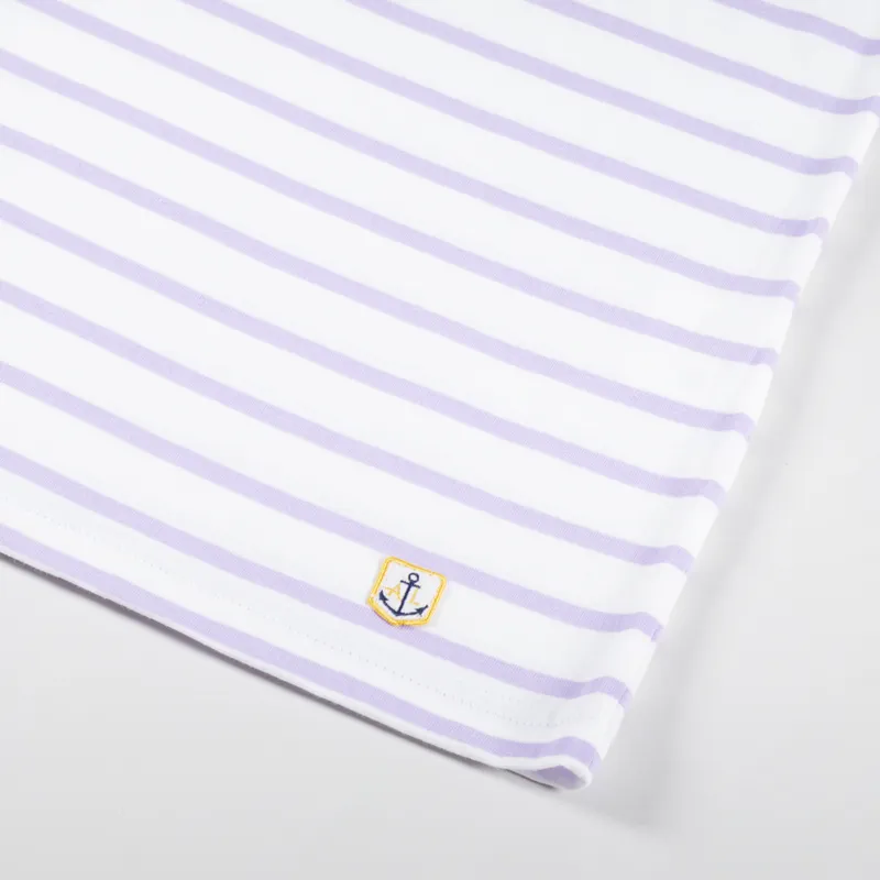 Armor Lux Mariniere Heritage T Shirt Milk Pastel Lilac-1