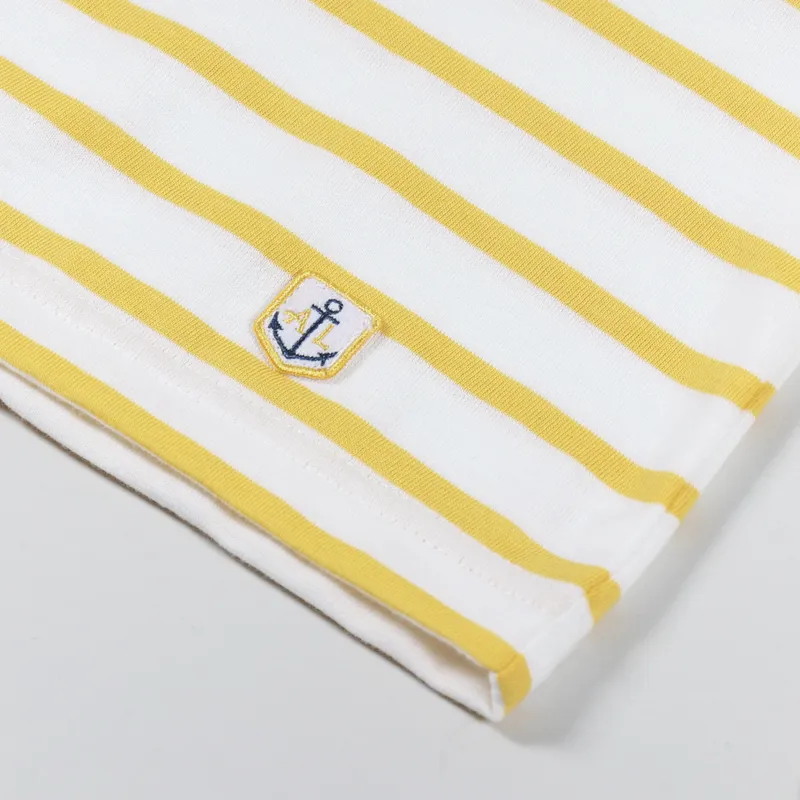 Armor Lux Mariniere Plozevet Long Sleeve T Shirt White Golden Yellow-6