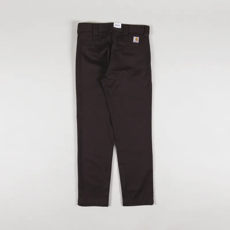 Carhartt WIP Mens Master Pant Tobacco Brown Rinsed Denison Twill