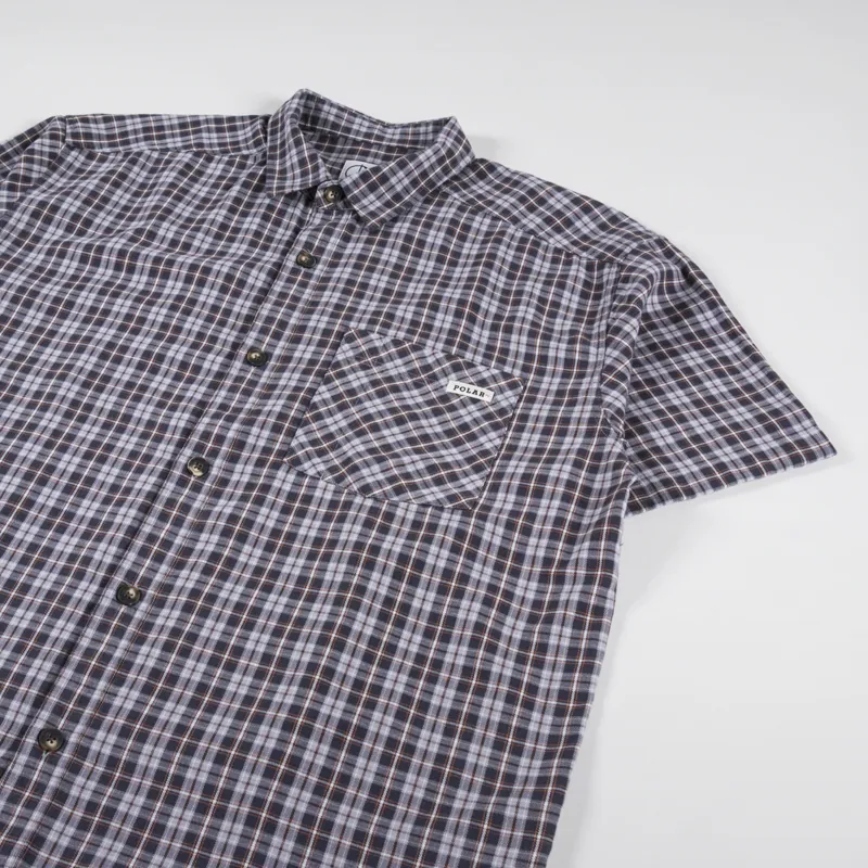 Polar Skate Co. Mitchell Poplin Shirt Graphite Gold-3