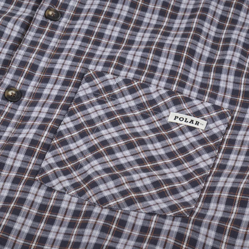 Polar Skate Co. Mitchell Poplin Shirt Graphite Gold-2