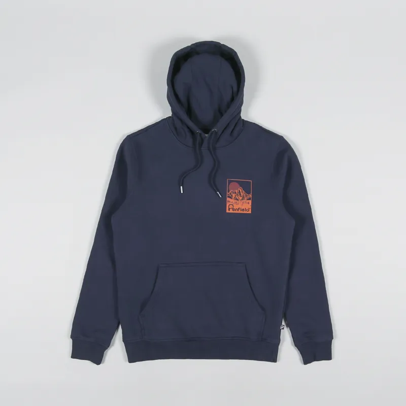 Penfield Mountain Back Graphic Hoodie Navy Blazer-1