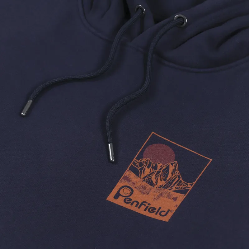Penfield Mountain Back Graphic Hoodie Navy Blazer-7