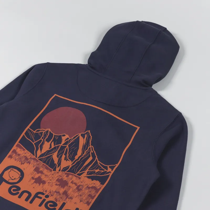 Penfield Mountain Back Graphic Hoodie Navy Blazer-2
