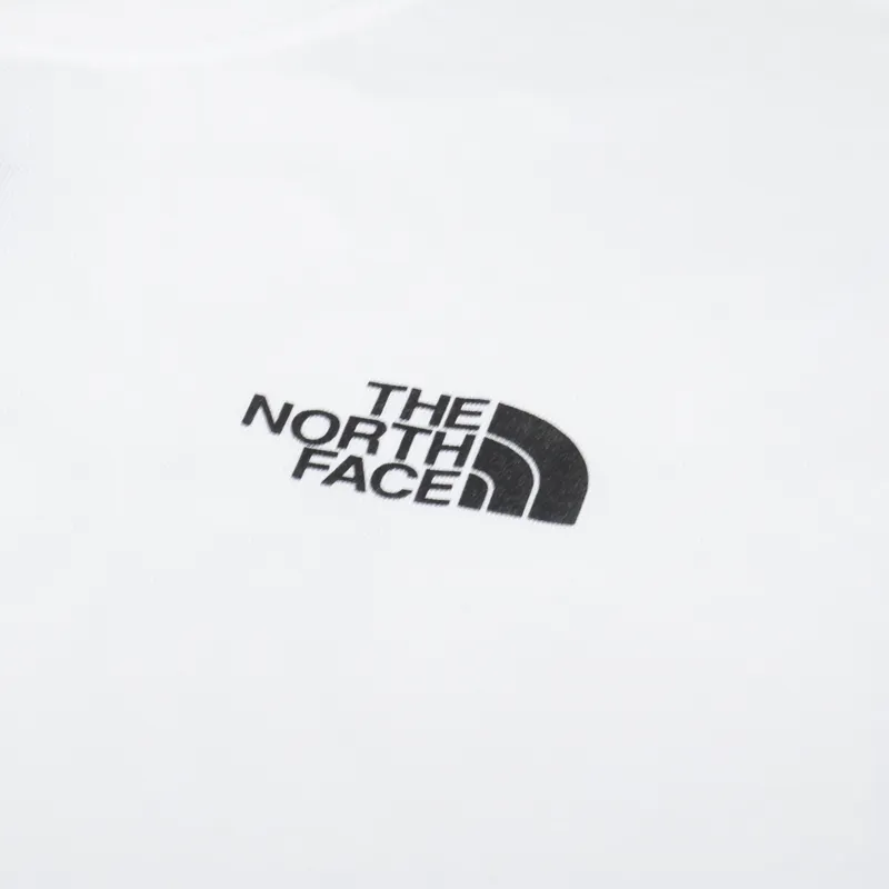 The North Face Mountain Outline T Shirt White Black-5