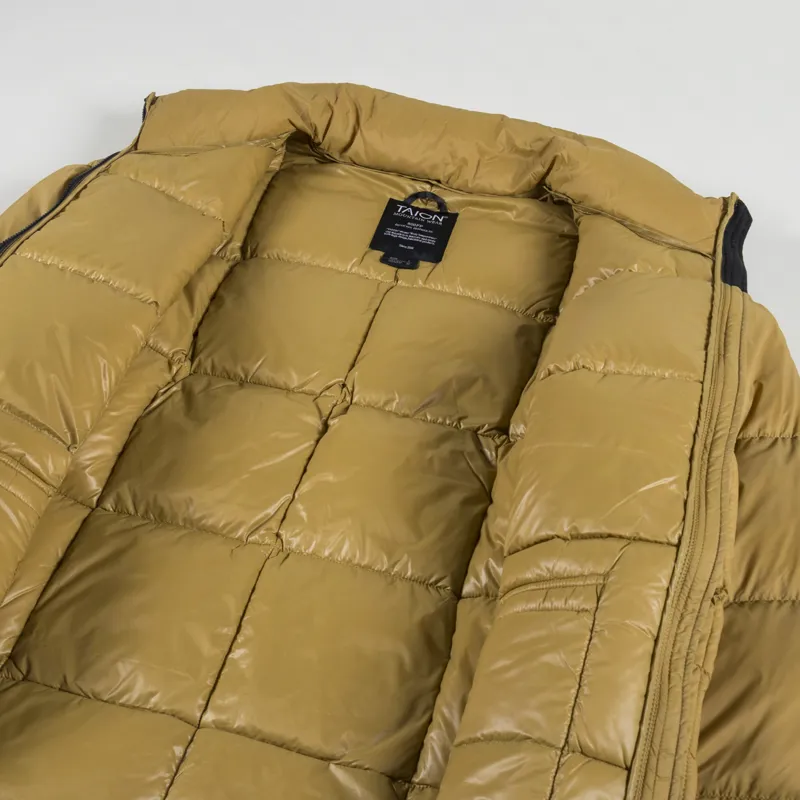 Taion Mountain Packable Volume Down Jacket Beige-4