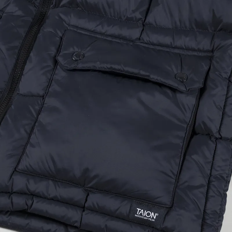 Taion Mountain Packable Volume Down Jacket Black-8