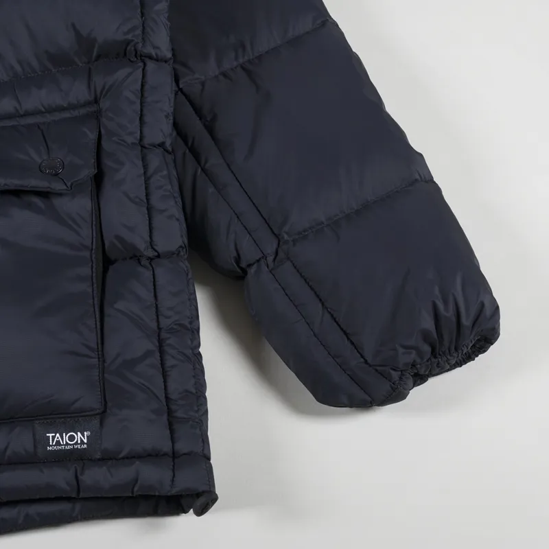 Taion Mountain Packable Volume Down Jacket Black-6