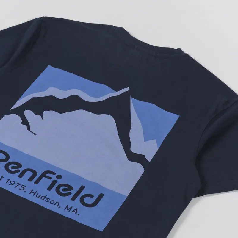Penfield Mountain Scene Back Graphic T Shirt Navy-2