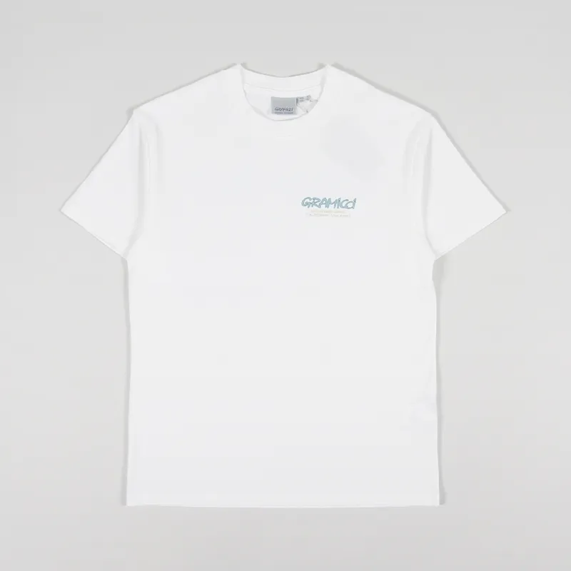 Gramicci Mountaineering T Shirt White Blue-1