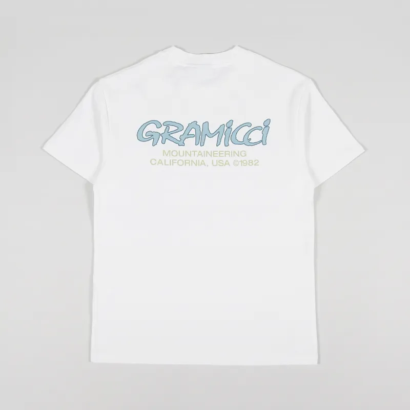 Gramicci Mountaineering T Shirt White Blue