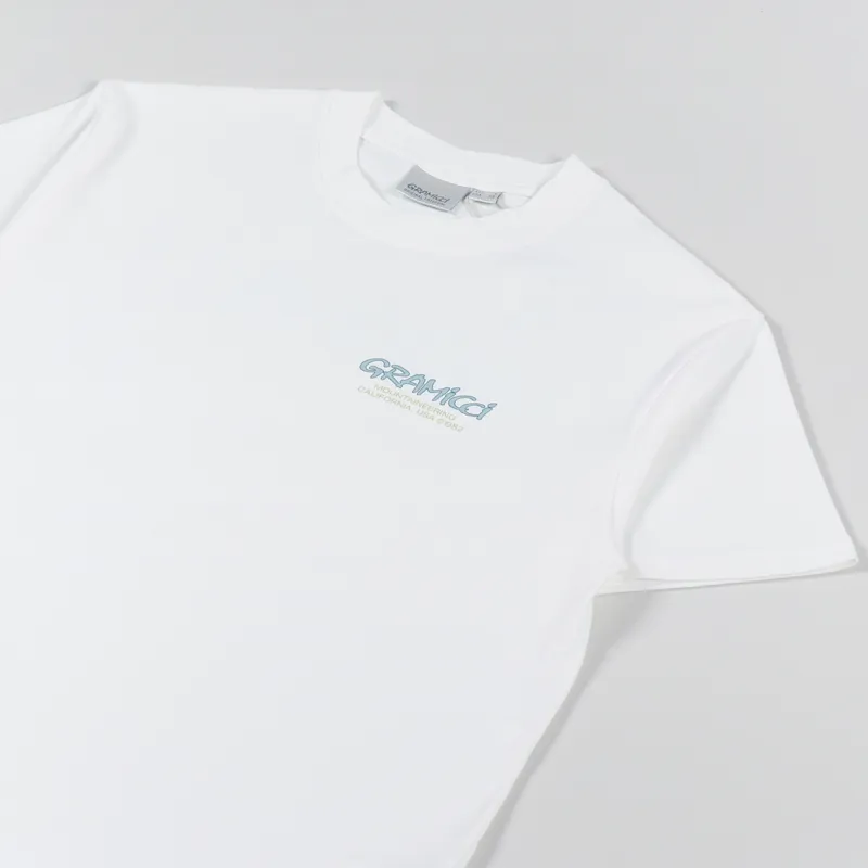 Gramicci Mountaineering T Shirt White Blue-3