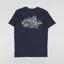 Working Class Heroes Mushroom T Shirt French Navy