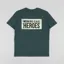 Working Class Heroes Mushroom Box logo T Shirt Glazed Green