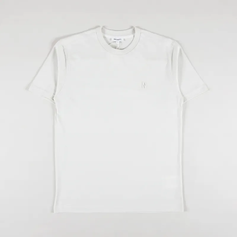 Norse Projects Johannes N Logo T Shirt Lucid White