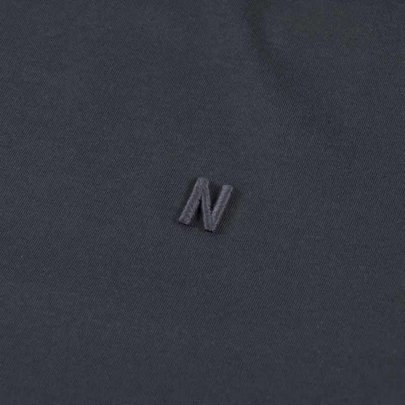Norse Projects Johannes N Logo T Shirt Battleship Grey-3