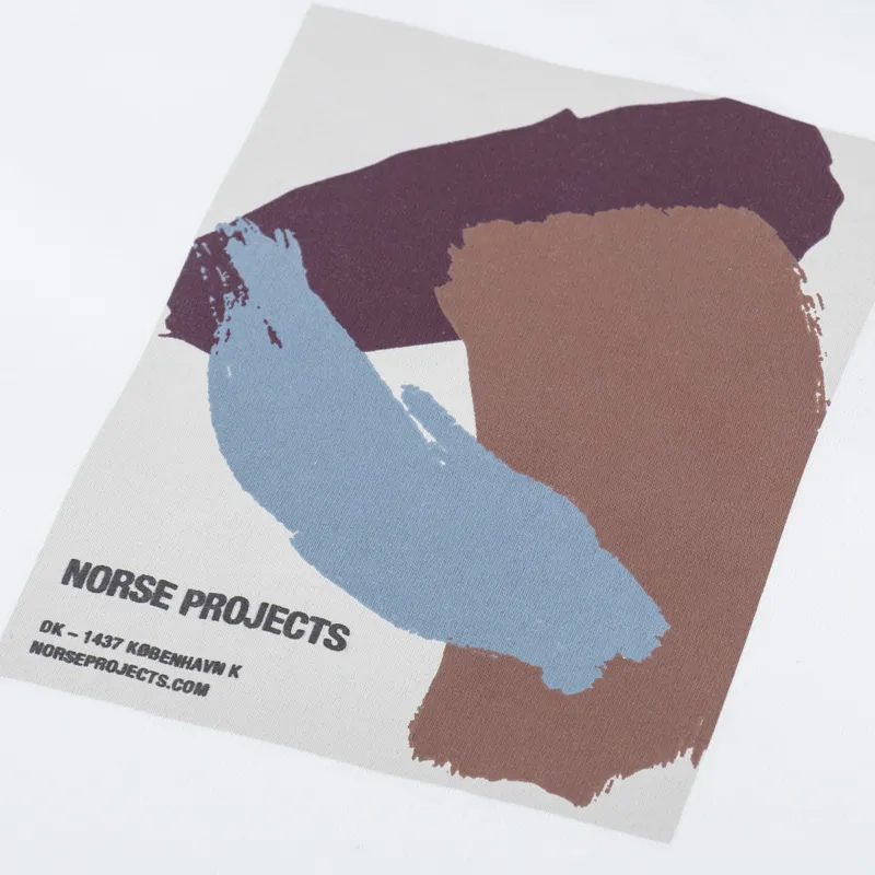 Norse Projects Simon Loose Organic Brush Stoke T Shirt White-2