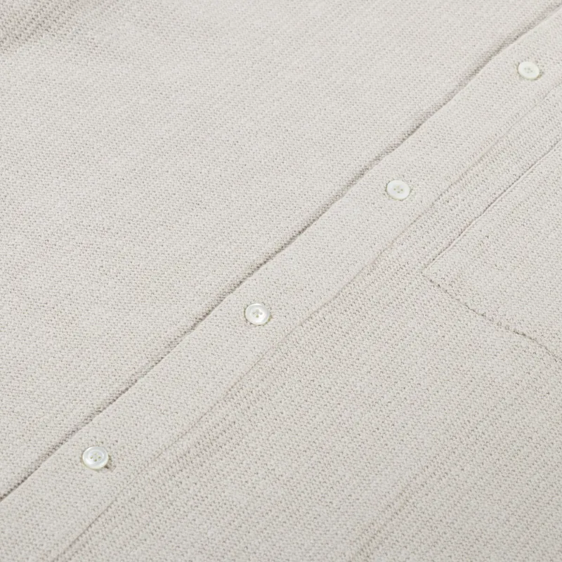 Norse Projects Gustav Crochet Jersey Shirt Oatmeal-4